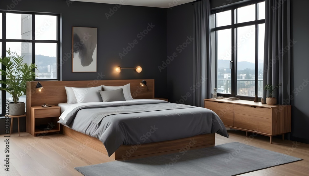 Photo modern style interior room 3d illustration White and gold theme interior modern minimalism photo realism Photo modern style interior room 3d illustration White and gold theme interior modern minimalism photo realism