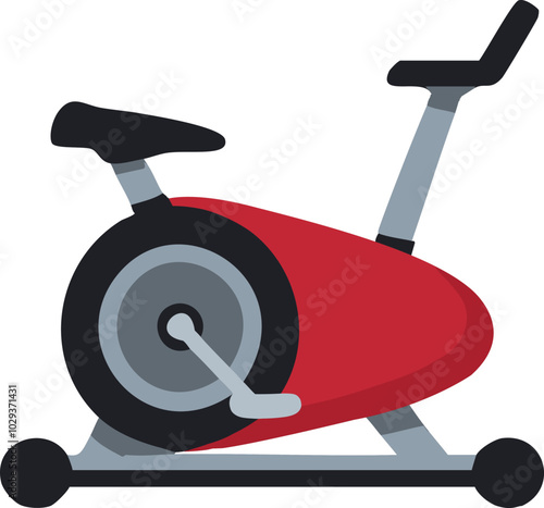 고정 자전거, 사이클 벡터 일러스트		