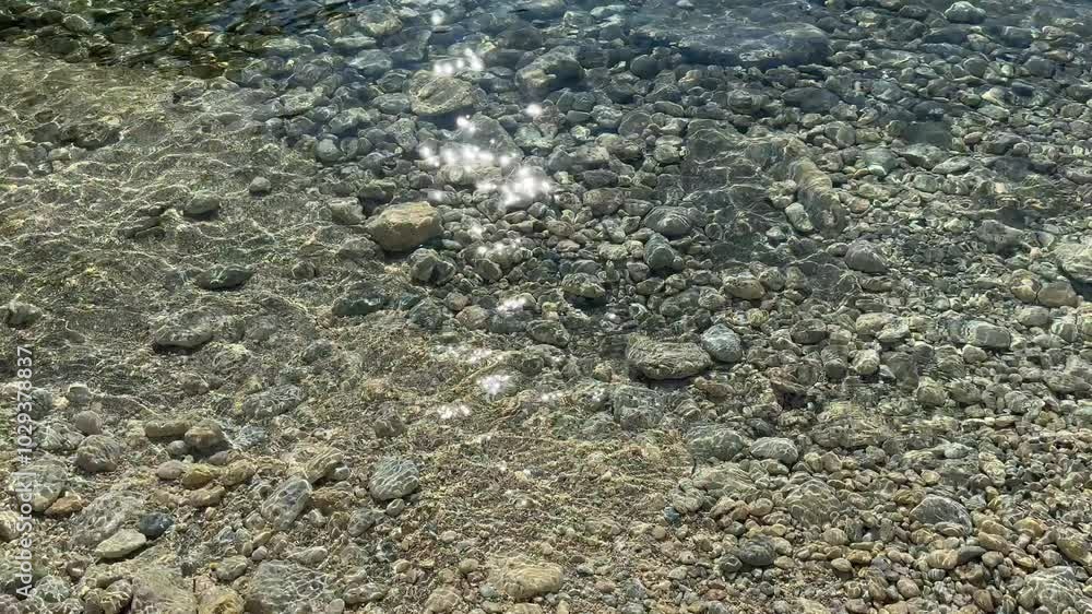 Beautiful sea stones and pebbles on the paradise beach. Beautiful sea stones and pebbles on the paradise beach.