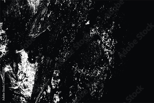 Grunge Black Texture Banner with Ink Splatter, Dust Scratches, and Grainy Effects for Distressed Designs