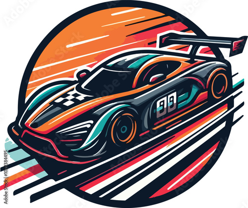 car racing vector ,t shirt
