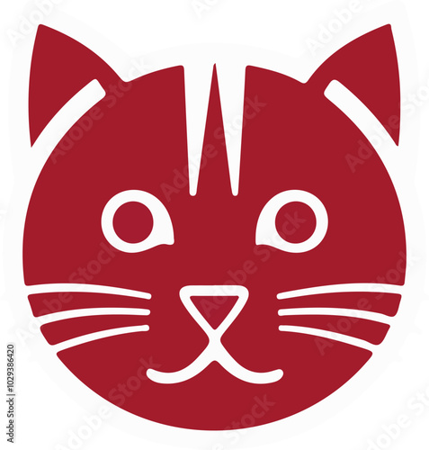  Top Cat Logo Design. Cat Tie Cool Cat. Elegance Cat Symbol Icon Vector. Funny cat animal head cartoon  in colorful flat illustration style. Cute kitten pet collection, diverse domestic cats.