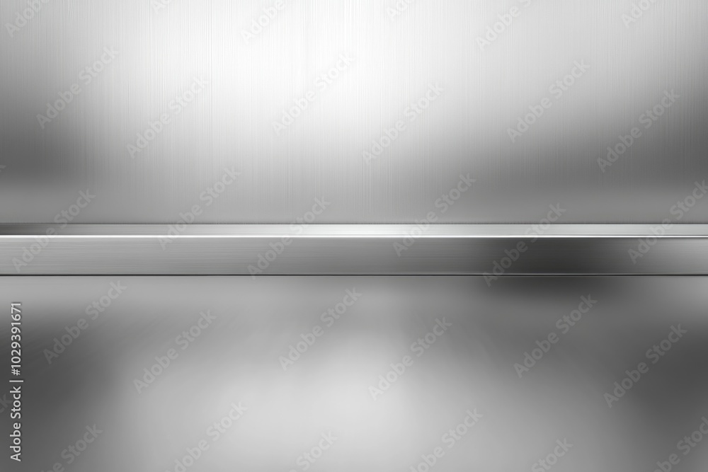 Metallic Abstract Interior Design with Bright Silver Circle Elements Metallic Abstract Interior Design with Bright Silver Circle Elements