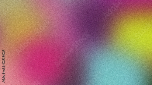 Colorful Gradient Background with Grainy Noise Texture. Modern and Futuristic Design with Smooth Fluid Shapes, Ideal for Posters with a Unique Visual Appeal.