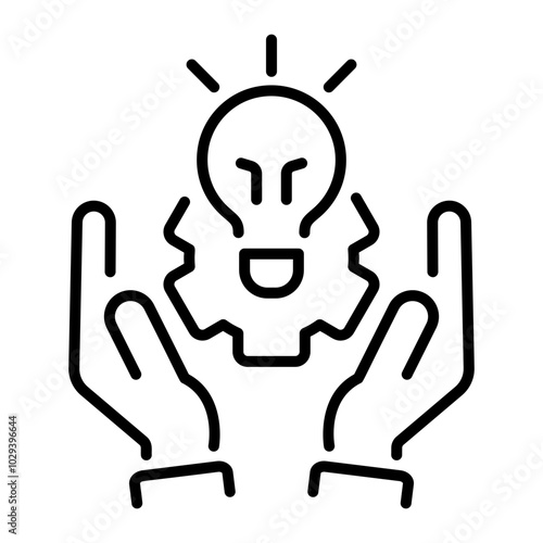 Skills training icon in line style 