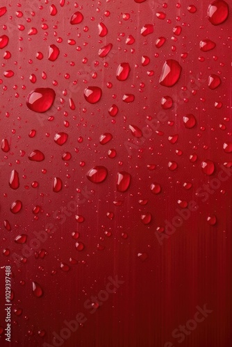 Red background, droplet texture, red gradient background