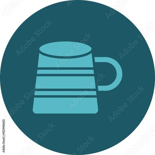 Wooden Mug Icon Design