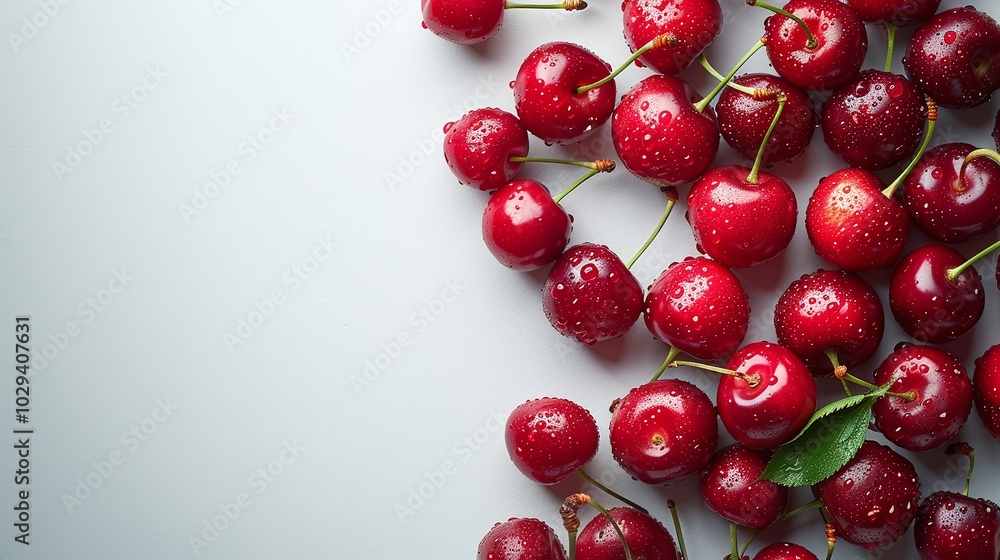 Fresh Cherries on White Background, Minimalistic Food Photography, Juicy Red Berries, High-Resolution Image, Vibrant Red Color, Healthy Eating Concept, Copyspace for Text
Fresh Cherries on White Background, Minimalistic Food Photography, Juicy Red Berries, High-Resolution Image, Vibrant Red Color, Healthy Eating Concept, Copyspace for Text