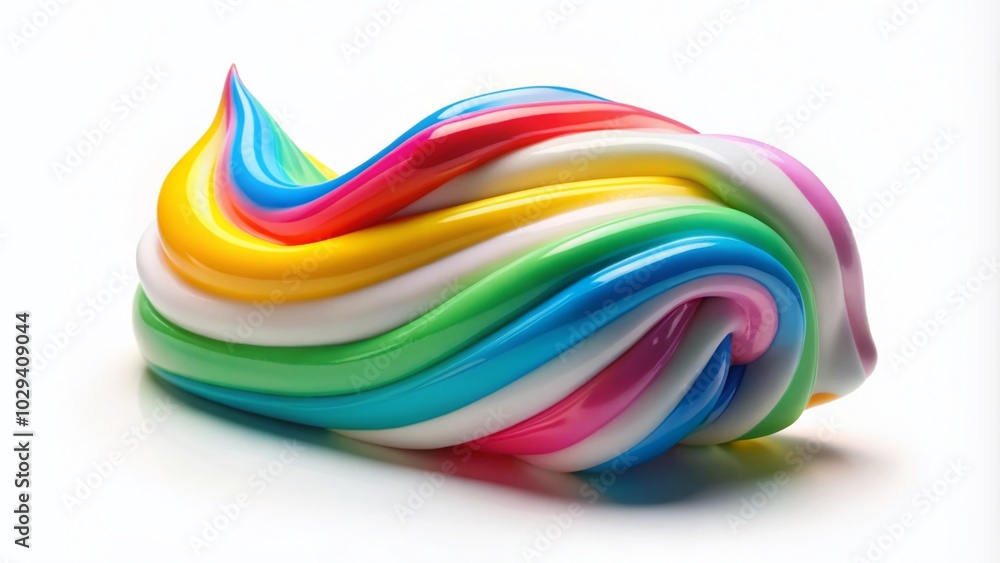 Isolated Toothpaste Blob Illustration for Dental Care and Hygiene Concepts Isolated Toothpaste Blob Illustration for Dental Care and Hygiene Concepts