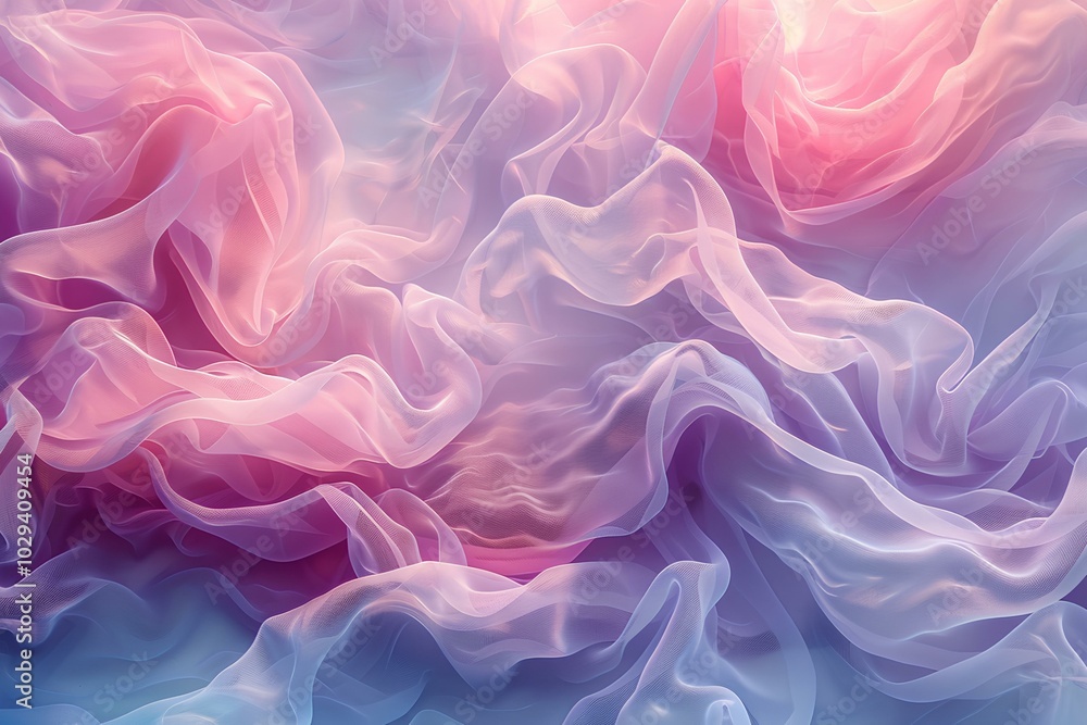 Obraz premium A close up of a pink and blue fabric