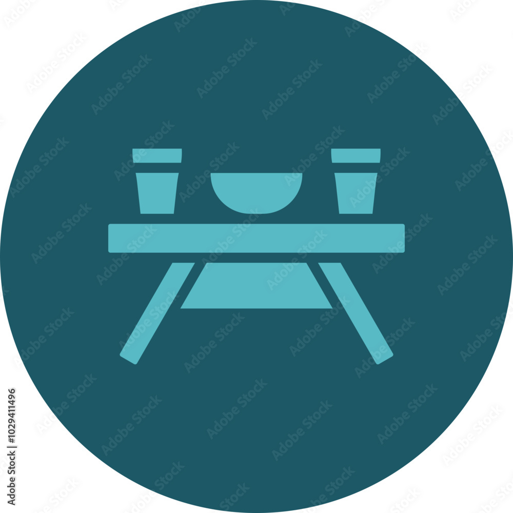 Picnic Table Icon Design Picnic Table Icon Design