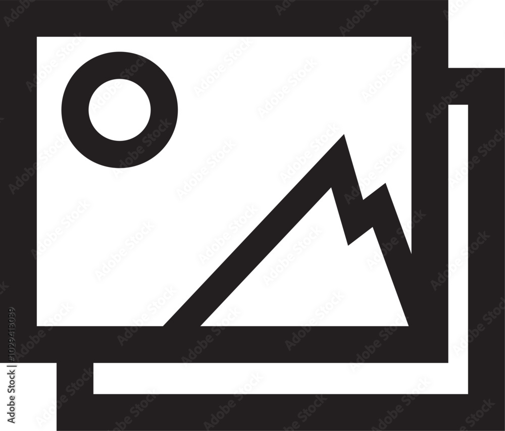 black outline icon of photo, frame, screenshot isolated on white black outline icon of photo, frame, screenshot isolated on white