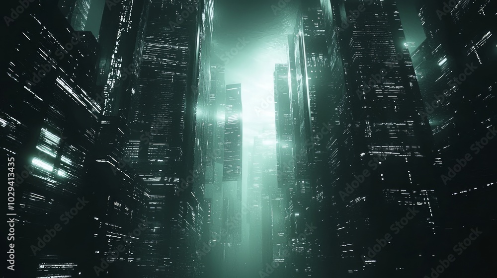 City of Shadows: Eerie Dystopian Future with Dim Emergency Lights Casting Tension, Urban Decay, Cinematic Lighting City of Shadows: Eerie Dystopian Future with Dim Emergency Lights Casting Tension, Urban Decay, Cinematic Lighting