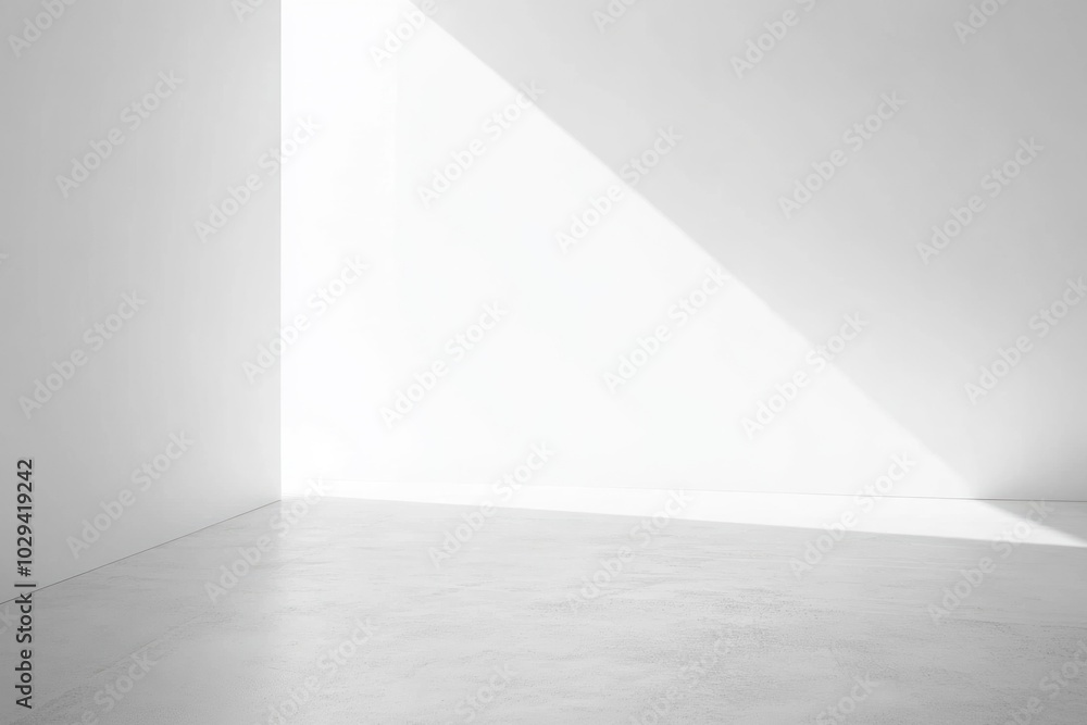 Sleek Studio Design: Neutral Abstract Interior with Clean White Space Sleek Studio Design: Neutral Abstract Interior with Clean White Space