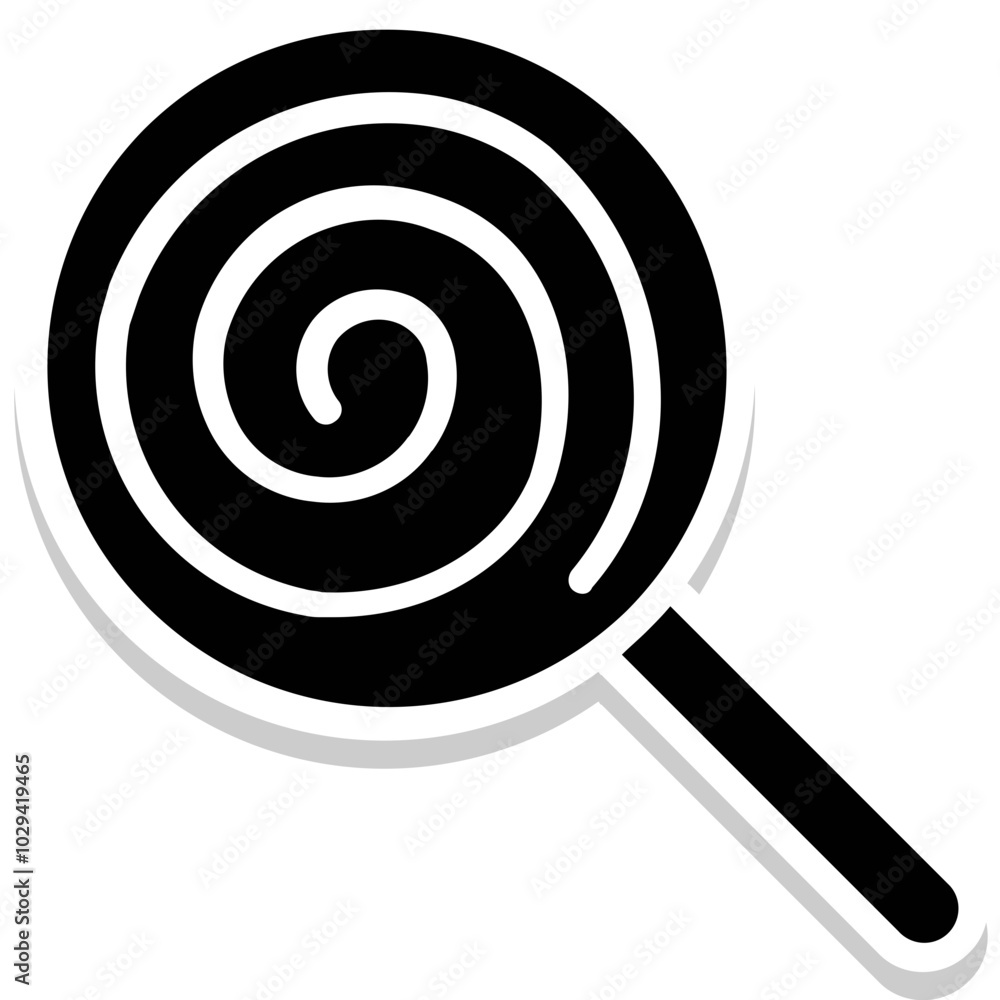 Lollipop vector icon in glyph style Lollipop vector icon in glyph style