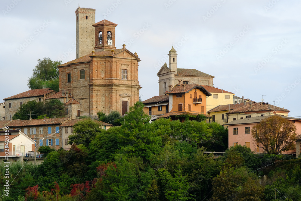 Il villaggio di Rocchetta Palafea in provincia di Asti, Piemonte, Italia. Il villaggio di Rocchetta Palafea in provincia di Asti, Piemonte, Italia.