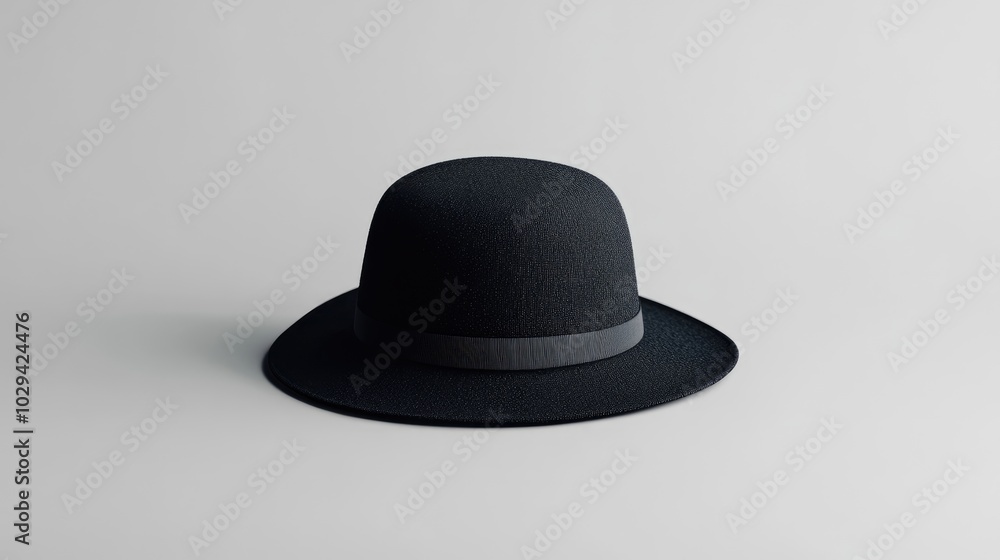 A neatly placed hat mockup on a light grey background, sharp fabric details. A neatly placed hat mockup on a light grey background, sharp fabric details.