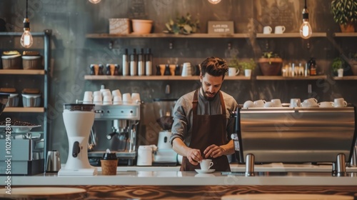 Barista Making Coffee