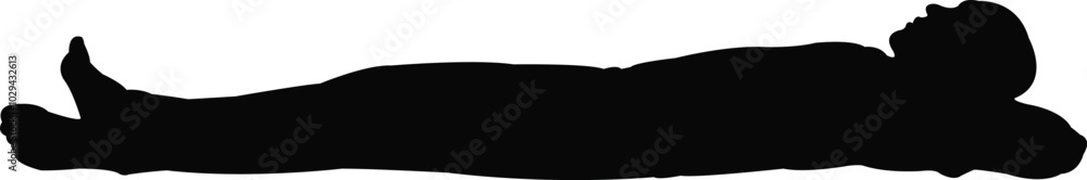 Obraz premium a man body silhouette vector