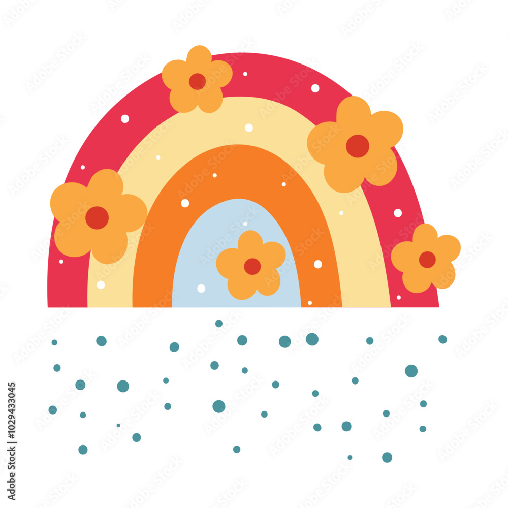 Obraz premium flat vector, cute cartoon illustration