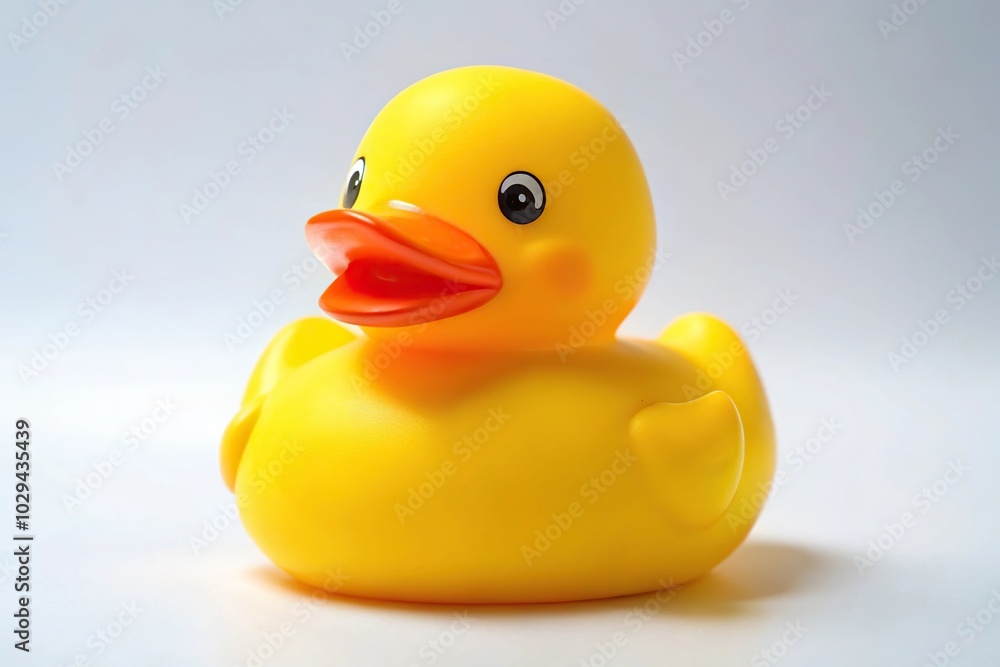 Rubber duck silhouette isolated on white background Rubber duck silhouette isolated on white background