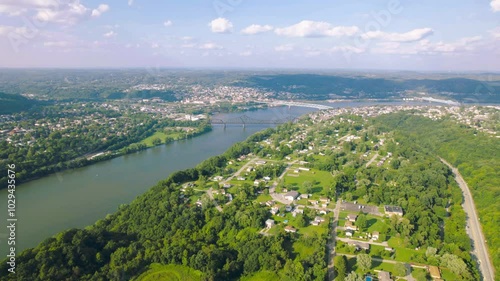 view of the river and mountains