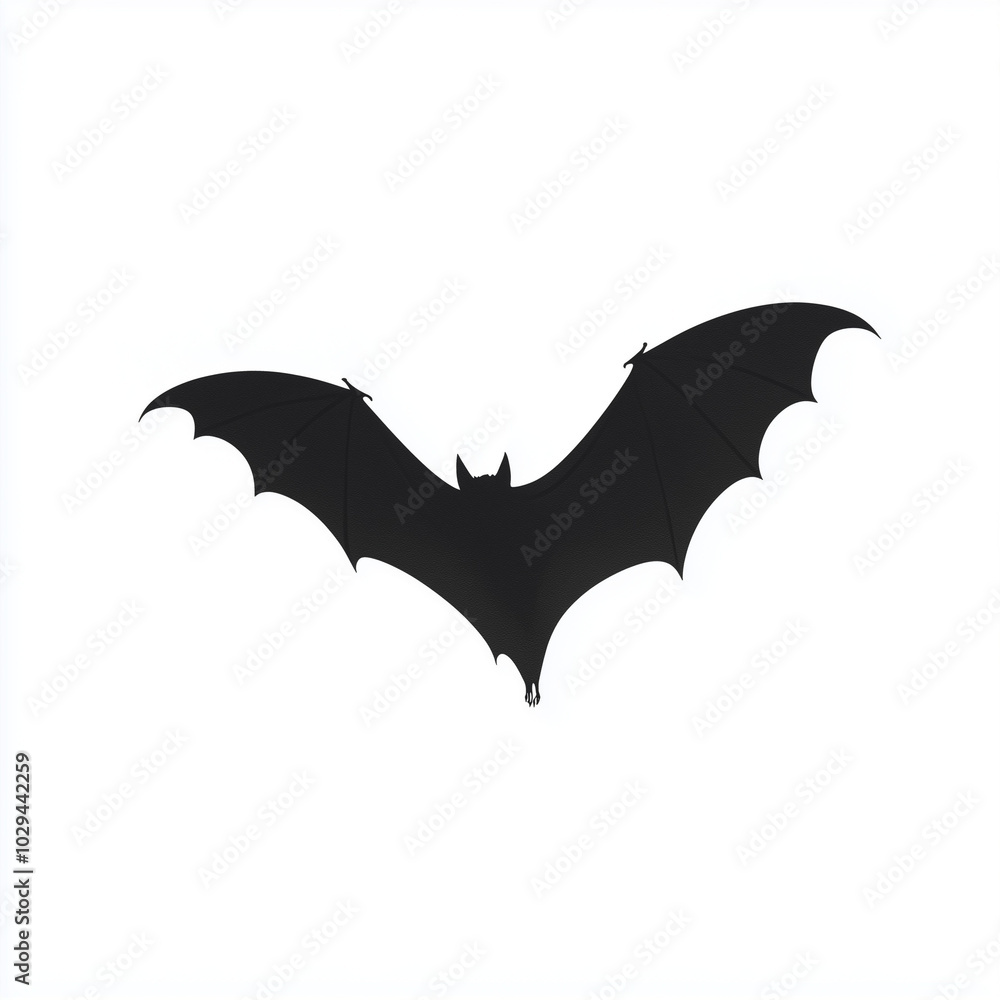 Fototapeta premium Flying Halloween Bats on White Background