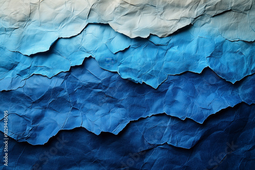 Wallpaper Mural Blue paper. It appears to have a tonal gradient, where the blue ranges from darker shades at the top to slightly lighter tones near the middle and bottom Torontodigital.ca