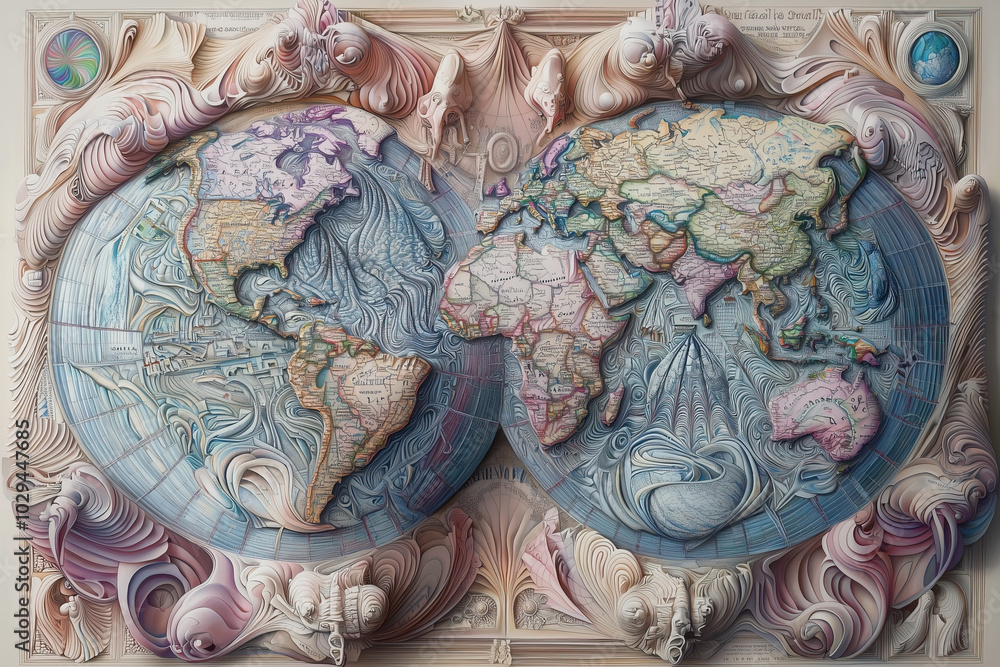 Fototapeta premium World map