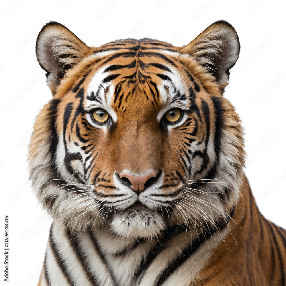 Fototapeta premium white bengal tiger isolated