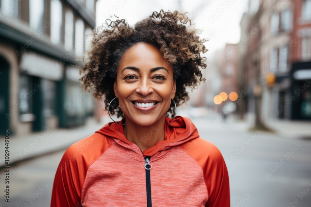 Portrait of a middle aged body positive African American woman Portrait of a middle aged body positive African American woman