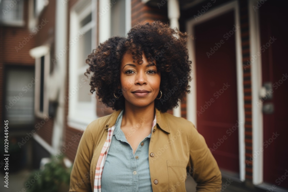Portrait of a middle aged body positive African American woman Portrait of a middle aged body positive African American woman