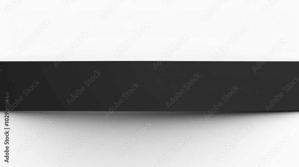Black Shelf on White Wall Black Shelf on White Wall