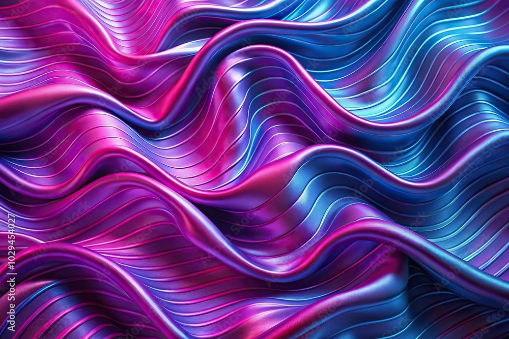 Silk background with pink and blue waves from an aerial view Silk background with pink and blue waves from an aerial view