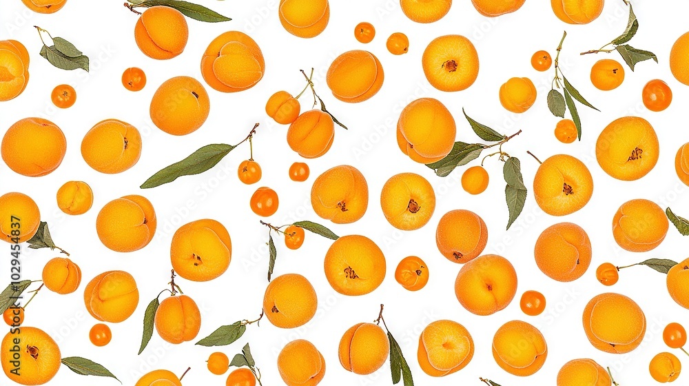 A photo of oranges against a white backdrop, featuring leaves and additional oranges positioned above them A photo of oranges against a white backdrop, featuring leaves and additional oranges positioned above them