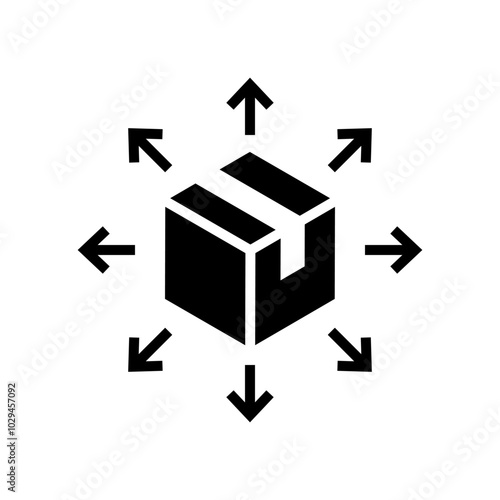 choosing the best route and vector symbol. Vector illustration.