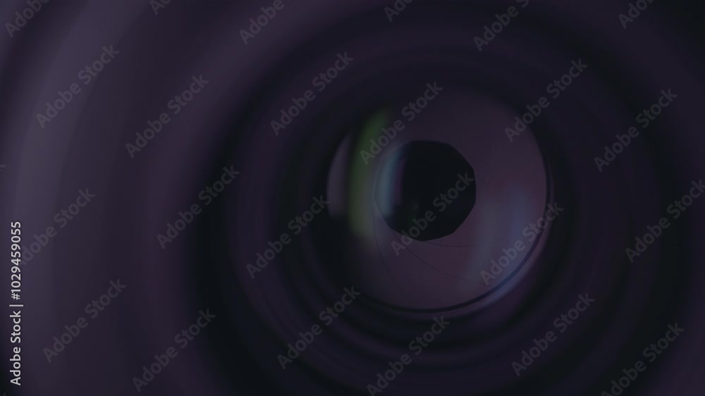 Aperture blades contracting inside camera lens Aperture blades contracting inside camera lens