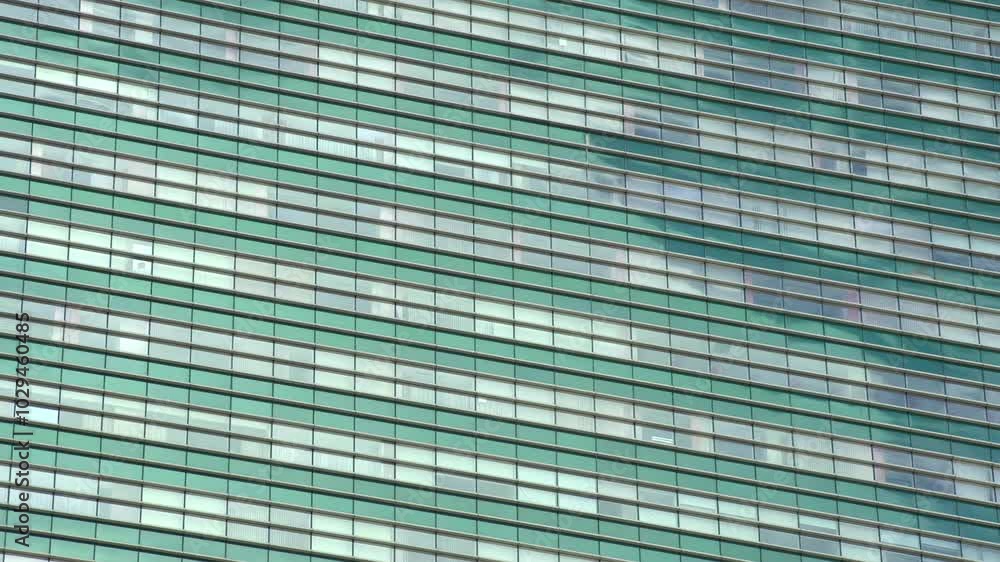 Sky Reflection in Glasses. Quickly running clouds reflected in the windows of a skyscraper. Time lapse Sky Reflection in Glasses. Quickly running clouds reflected in the windows of a skyscraper. Time lapse