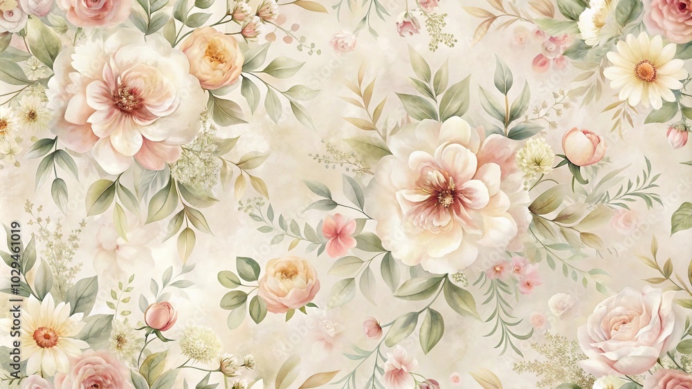 Soft light muted earthy abstract floral background wallpaper pattern Soft light muted earthy abstract floral background wallpaper pattern