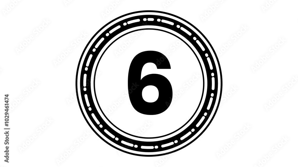 10 to 1 Motion graphics animation. Countdown timer 10 seconds, 10-1 count down animated white backgrounds. ten to zero. white dotted circle animation.