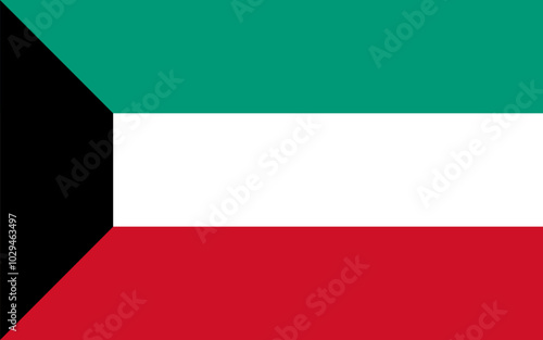 Kuwait country national flag background banner vector illustration 