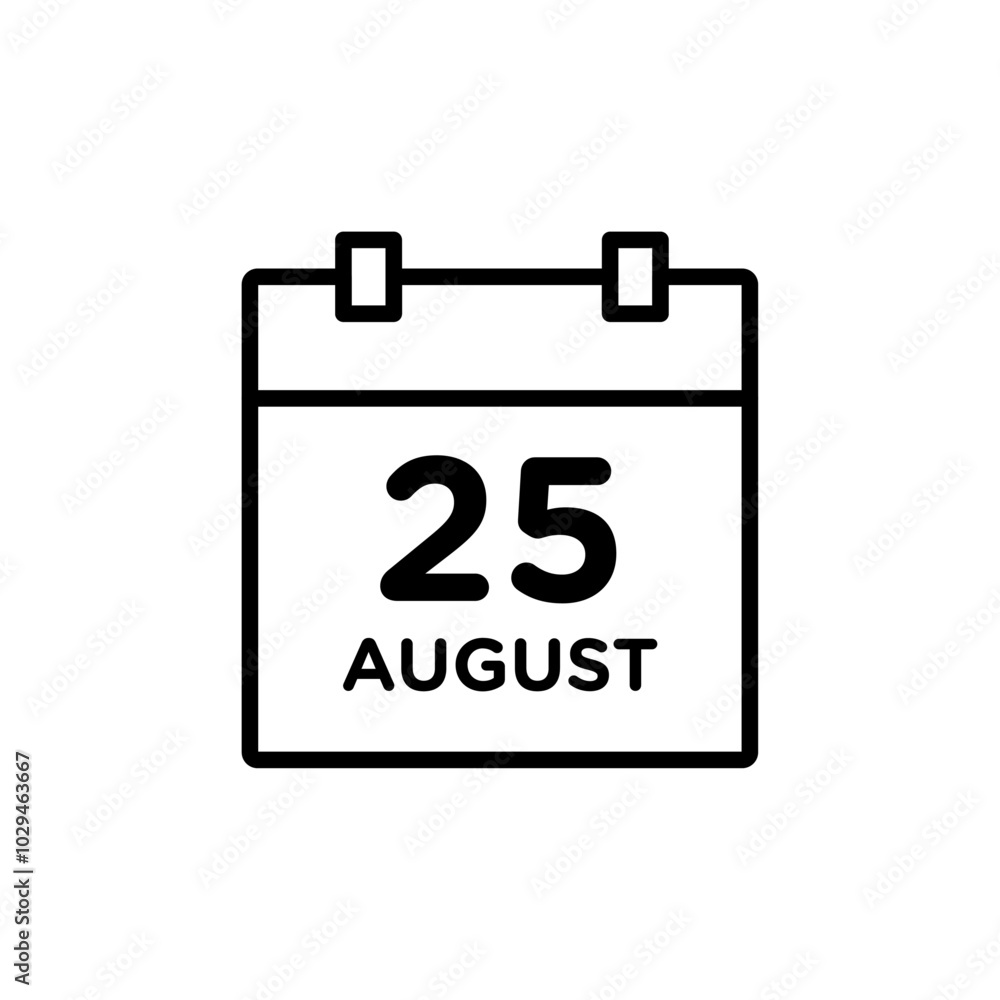 Calendar icon Thin line art isolated Calendar icon Thin line art isolated