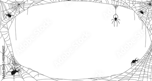 Принти на полотні Cobweb frame