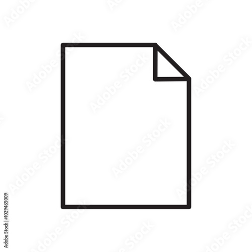 Format icon Thin line art isolated