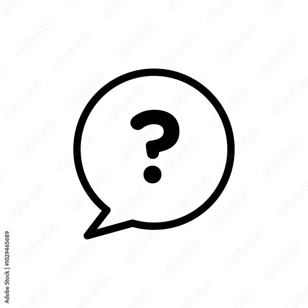 Interrogation icon Thin line art isolated Interrogation icon Thin line art isolated