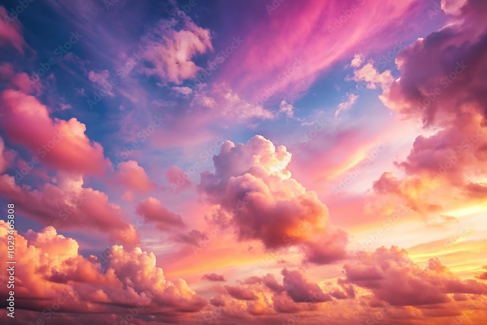 pink sky and clouds background at sunset with forced perspective pink sky and clouds background at sunset with forced perspective