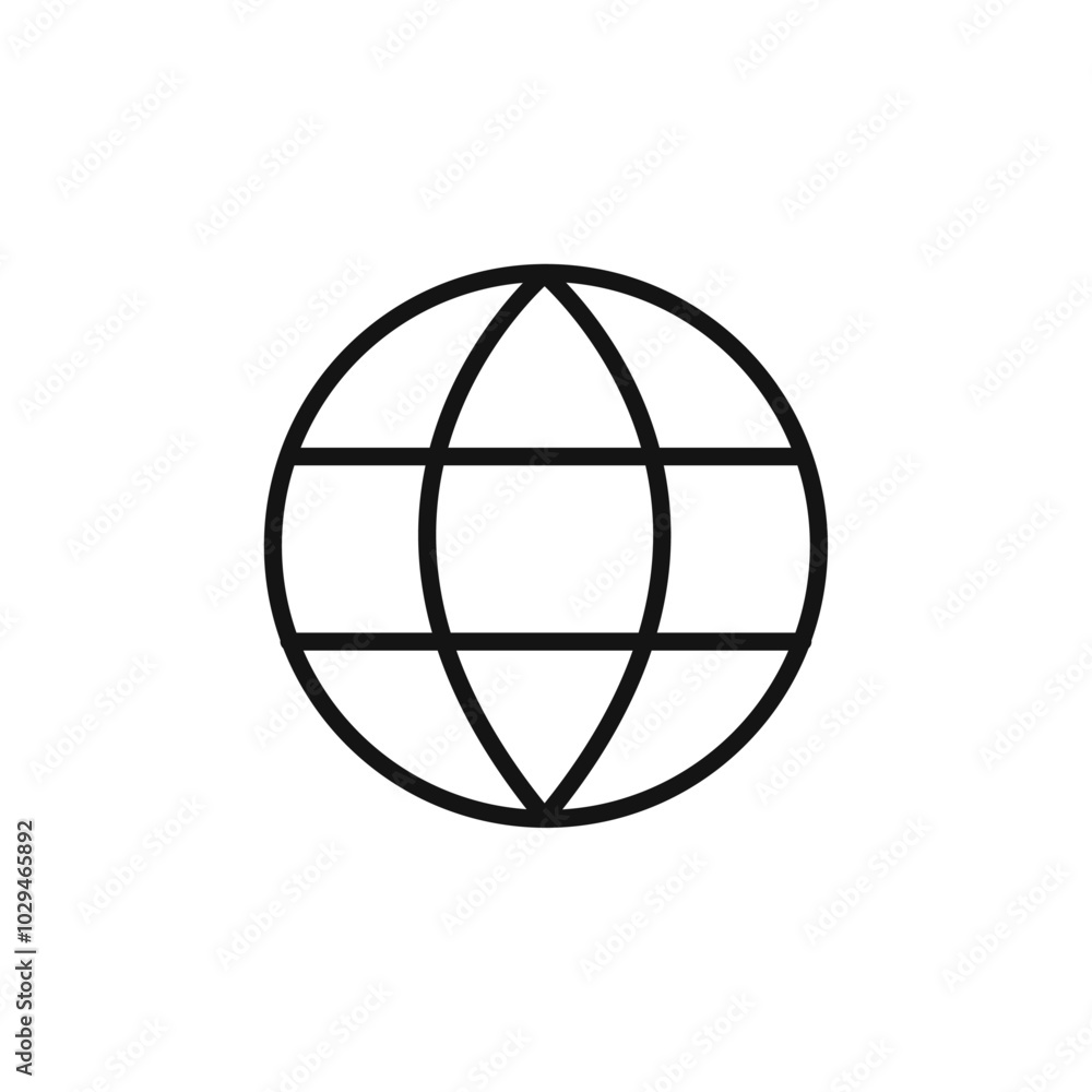 Language icon Thin line art isolated Language icon Thin line art isolated