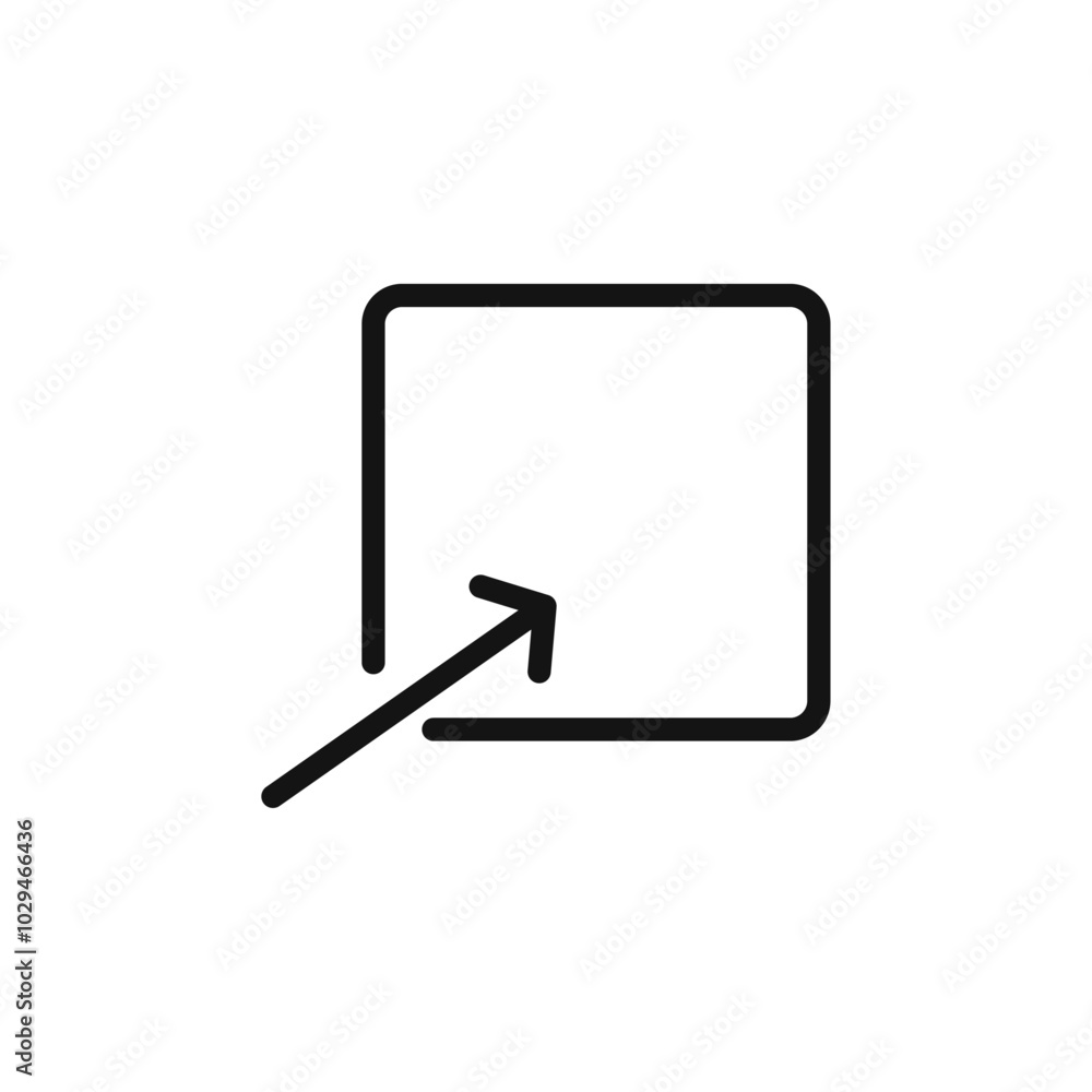 Open icon Thin line art isolated Open icon Thin line art isolated
