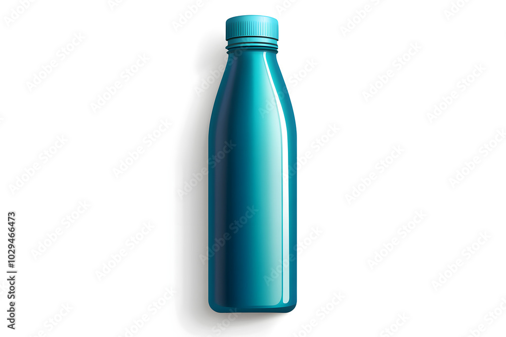 illustration of a sleek water bottle with a minimalist design, isolated on a white background illustration of a sleek water bottle with a minimalist design, isolated on a white background
