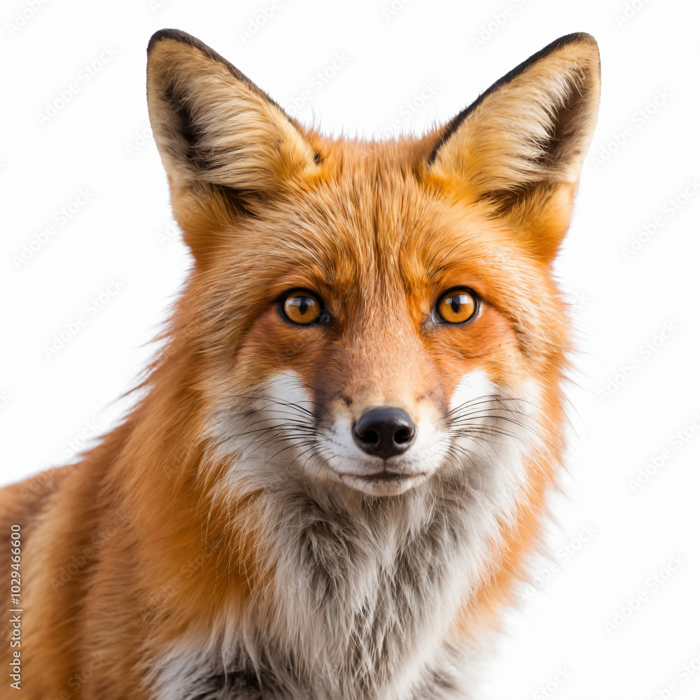 Fototapeta premium red fox isolated on white